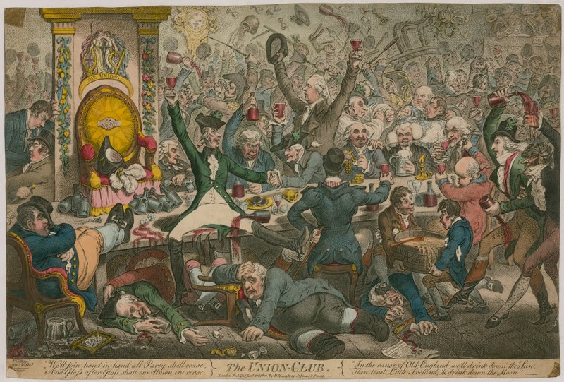 O clube da união de James Gillray