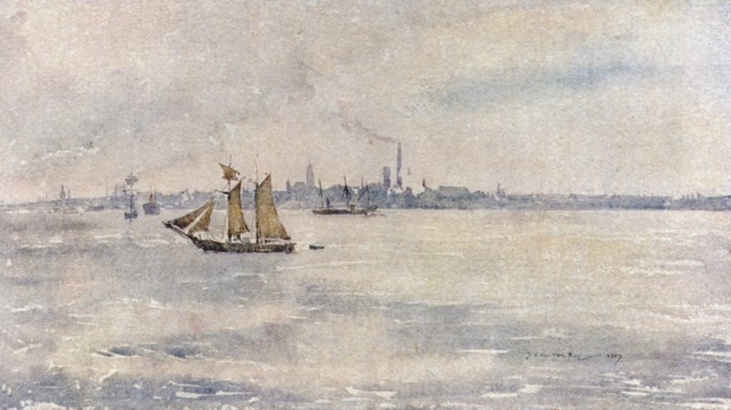 Birkenhead do rio de James Hamilton Hay