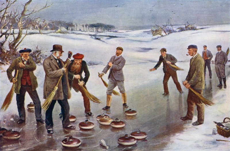 Curling (cor litho) de James Michael Brown
