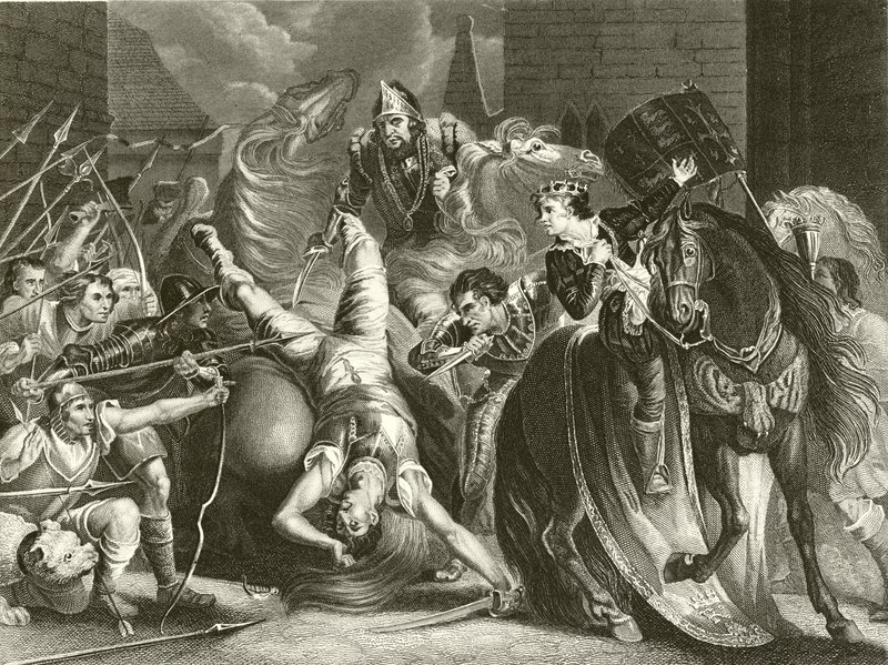 A morte de Wat Tyler de James Northcote