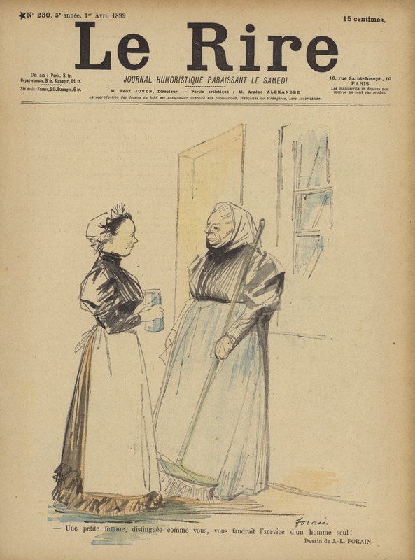 Ilustração para o riso de Jean Louis Forain