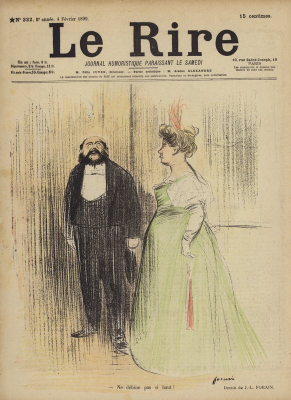 Ilustração para o riso de Jean Louis Forain