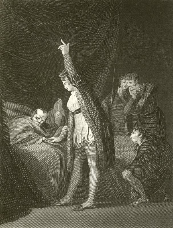A morte do cardeal Beaufort de Johann Heinrich Füssli
