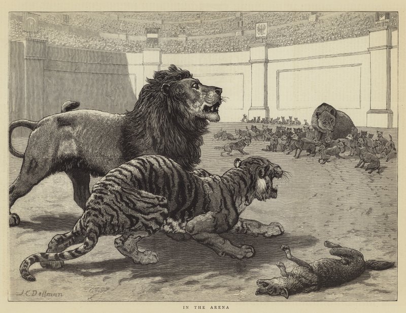 Na arena de John Charles Dollman