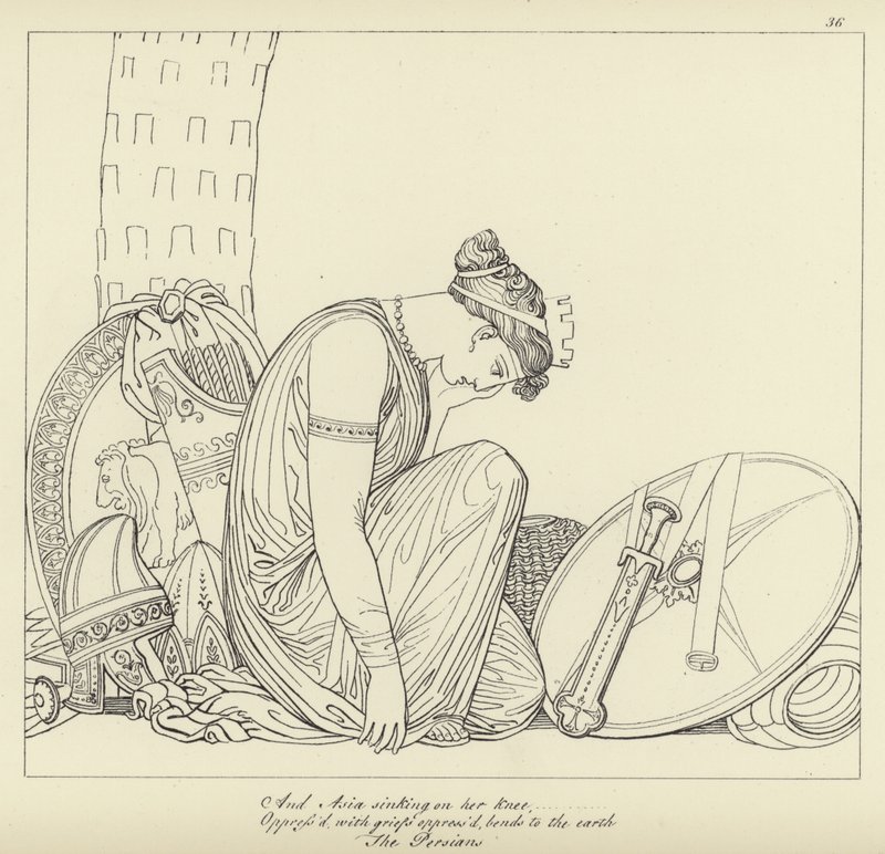 Os persas de John Flaxman