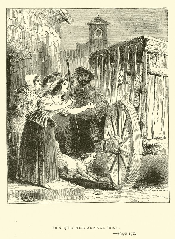 Chegada de Dom Quixote em casa de John Gilbert
