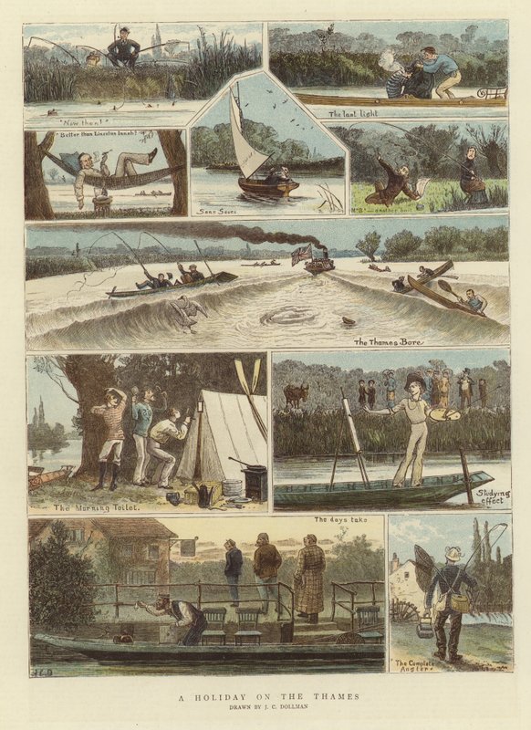 Um feriado no Tamisa de John Charles Dollman