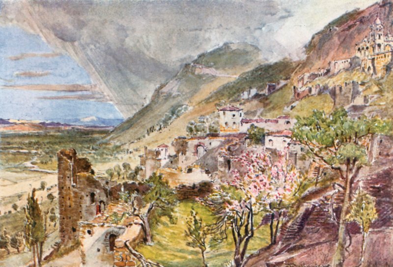 Mistra e o Vale dos Eurotas de John Fulleylove