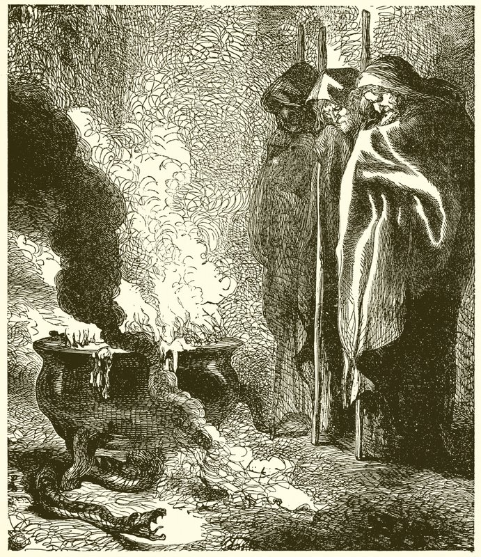 Macbeth: As Três Bruxas de John Gilbert