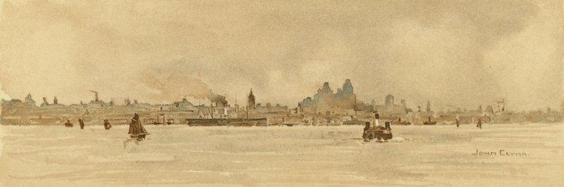 Liverpool (lito colorido) de John Glynn