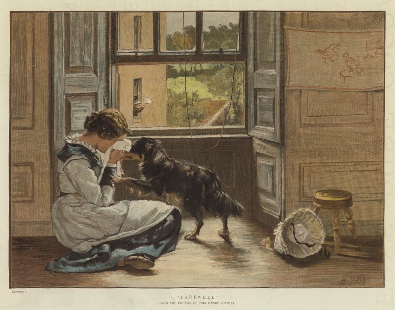 Adeus (cromolito) de John Henry Lorimer