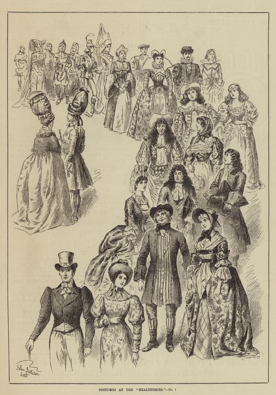Trajes nas curandeiras de John Jellicoe