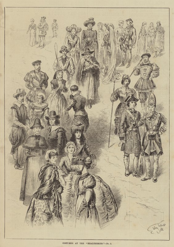 Trajes nas curandeiras de John Jellicoe
