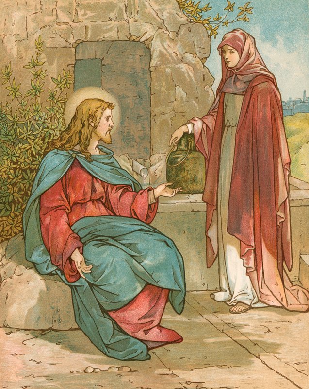 Cristo e a mulher de Samaria de John Lawson
