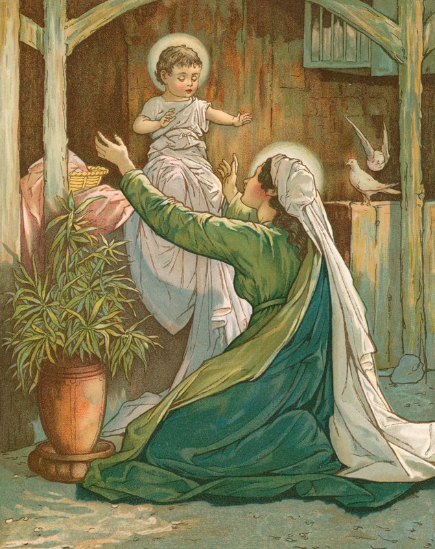 Maria brincando com jesus de John Lawson