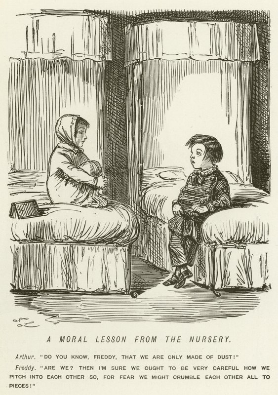 Uma lição moral do berçário de John Leech
