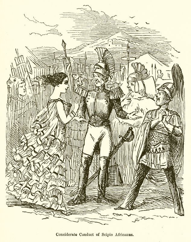 Considere a conduta de Scipio de John Leech