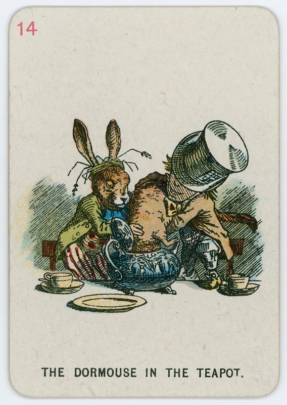 O Dormouse no bule de John Tenniel