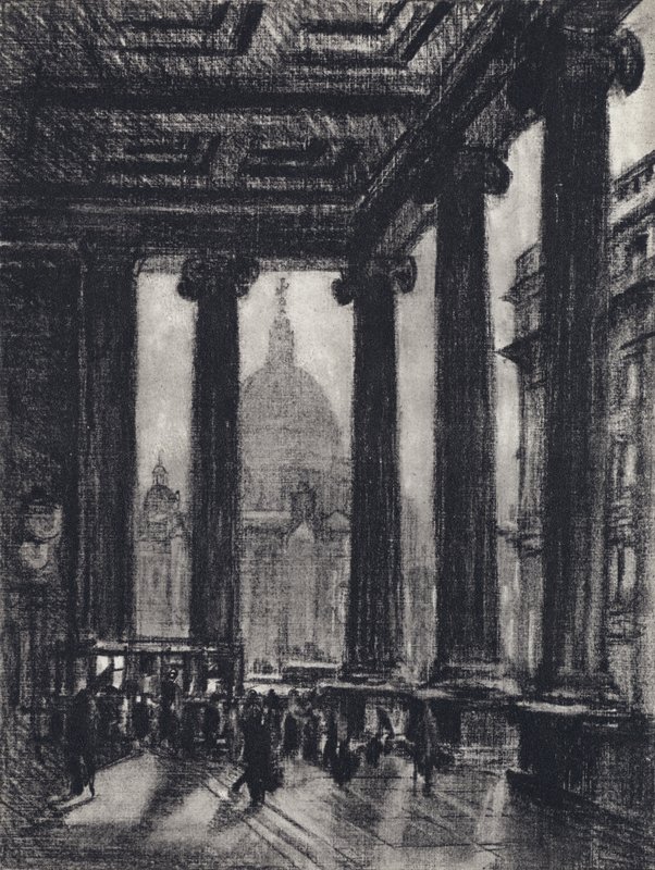 Os Correios (litho) de Joseph (after) Pennell