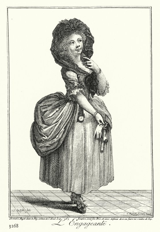 The Charming Girl (gravura) de Joseph Franz von (after) Goez