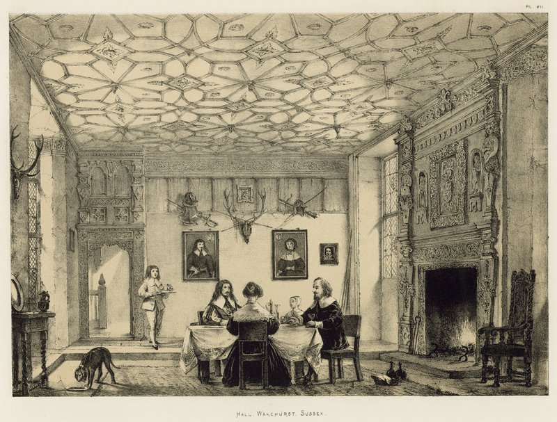Salão, Wakehurst, Sussex de Joseph Nash