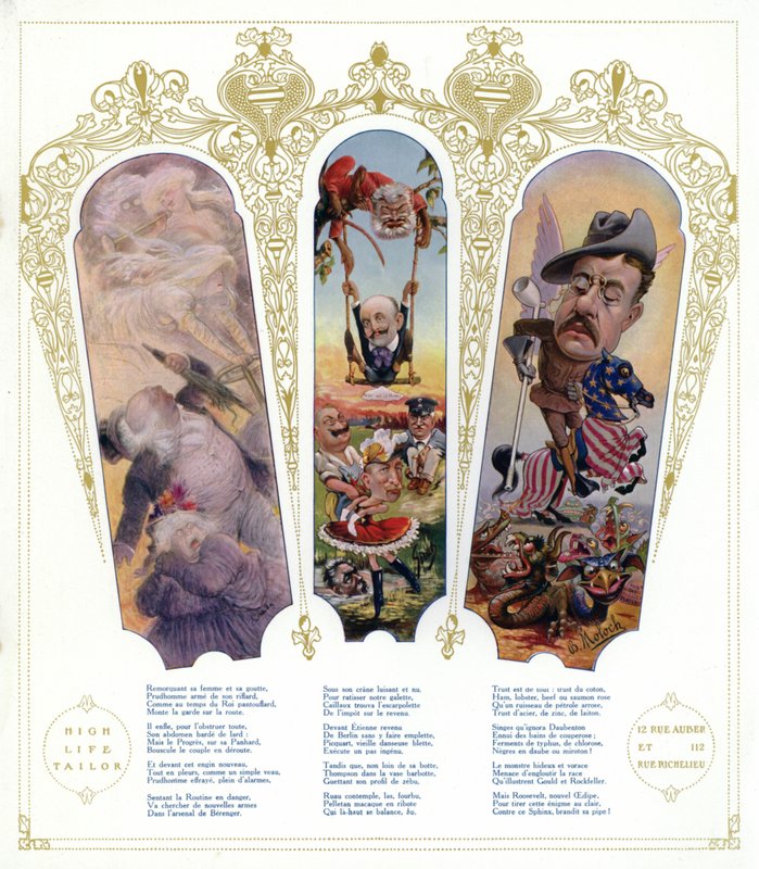 Caricaturas (cor litho) de Joseph Sirat