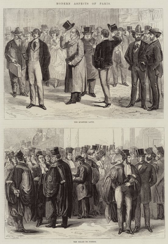 Aspectos modernos de Paris de Jules Pelcoq