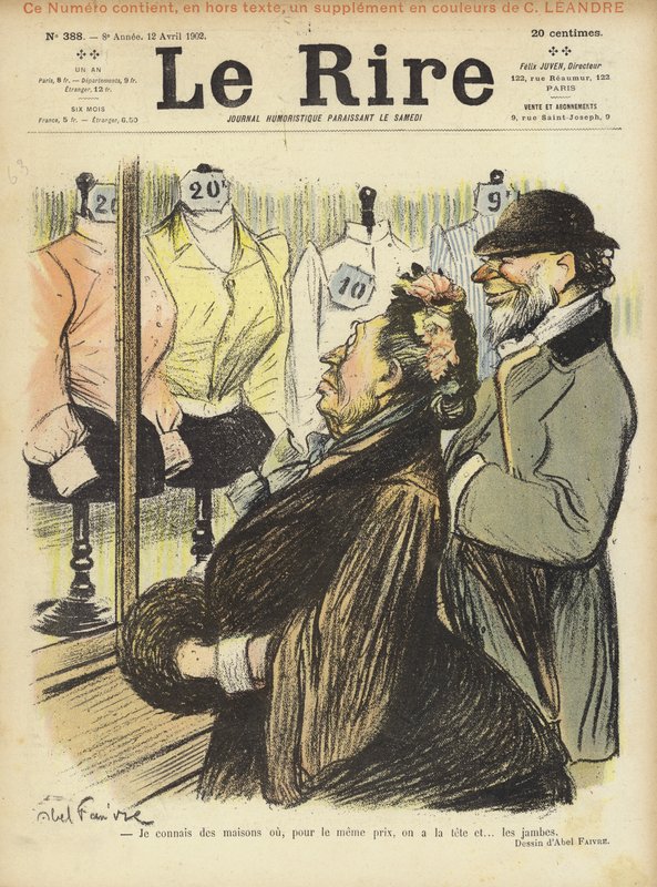 Ilustração para o riso de Jules Abel Faivre
