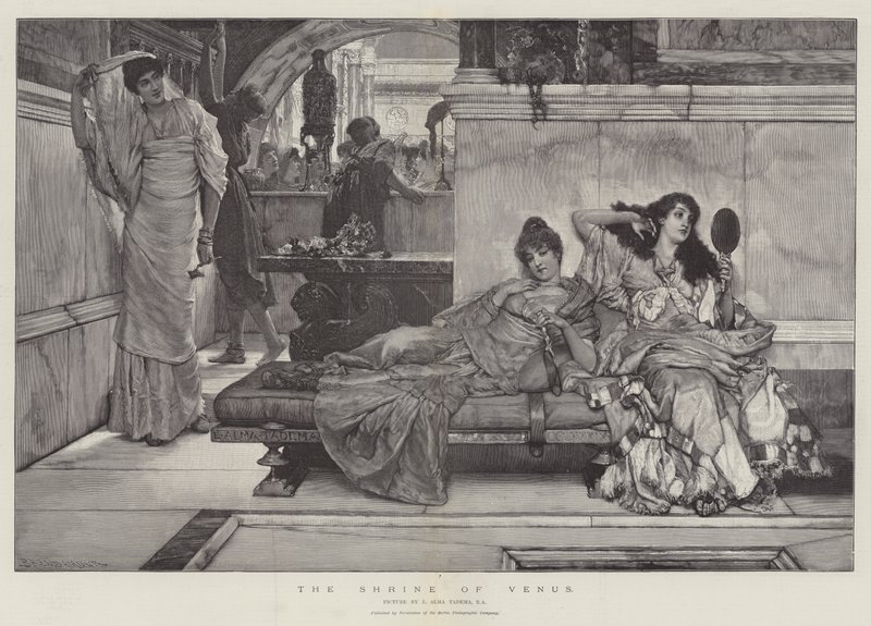 O santuário de Vênus de Lawrence Alma Tadema