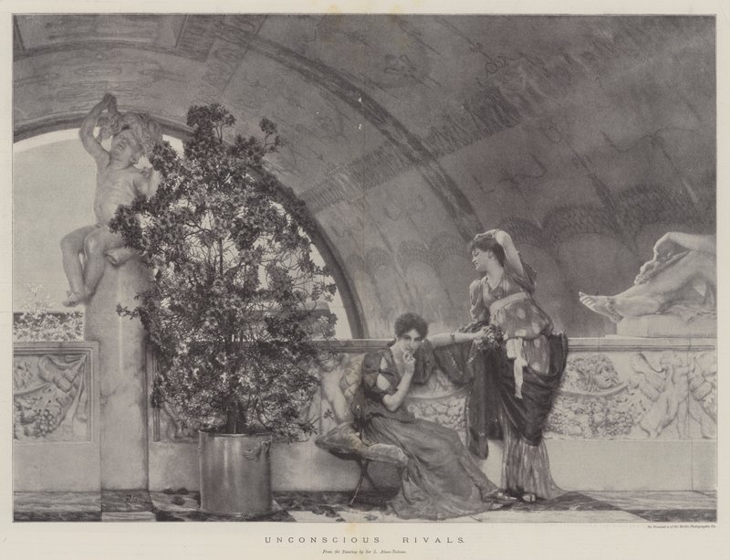 Rivais Inconscientes de Lawrence Alma Tadema
