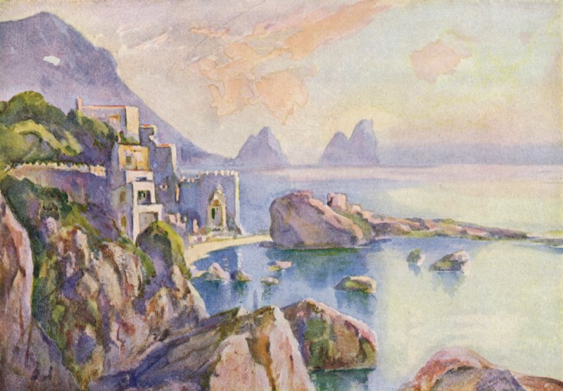 A ilha de capri de Louis Burleigh Bruhl