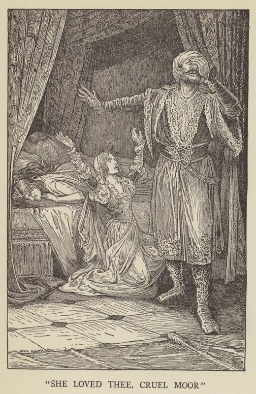 Ela te amava, cruel Moor de Louis John Rhead