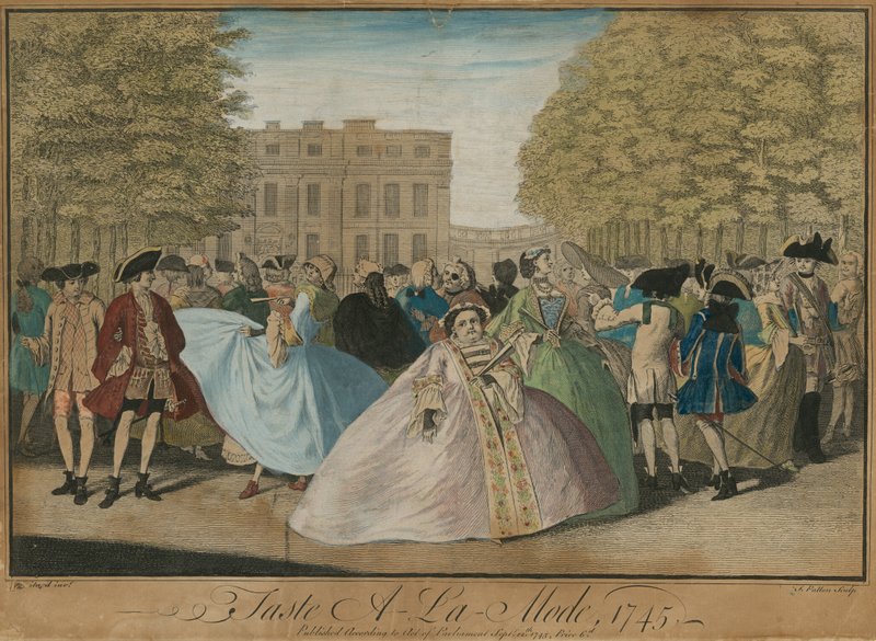 Gosto de moda, 1745 de Louis Philippe Boitard
