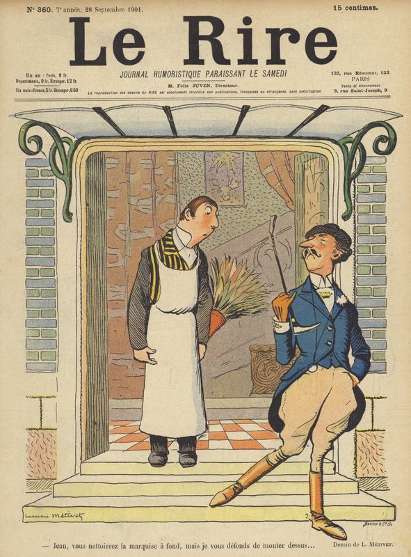 Ilustração para o riso de Lucien Metivet