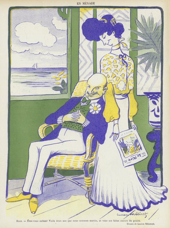 Ilustração para o riso de Lucien Metivet