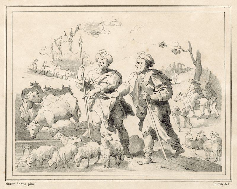 Dois pastores de Maarten de Vos