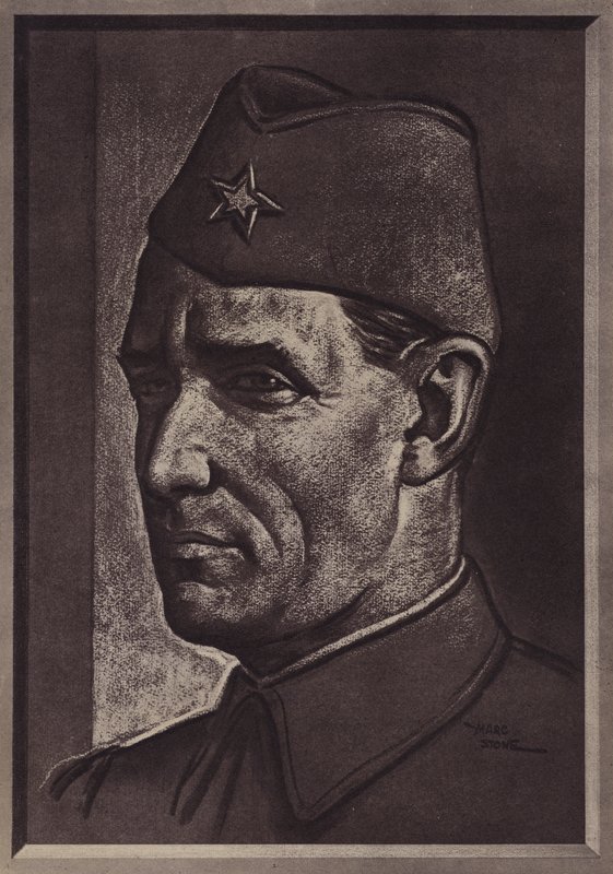 Marechal Tito, comandante do exército partidário que libertou a Iugoslávia dos alemães de Marcus Stone