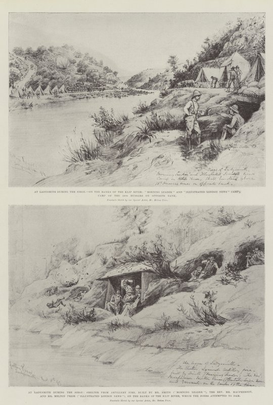 Em Ladysmith durante o Cerco de Melton Prior