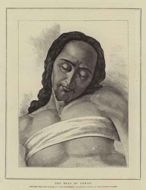 A cabeça de Cristo de Michelangelo Buonarroti