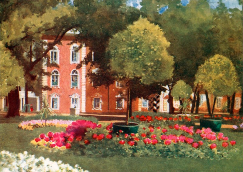 O palácio, peterhof de Mima Nixon
