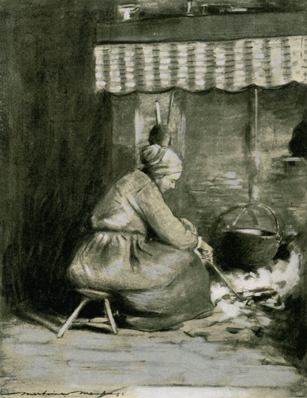 Um lar antiquado de Mortimer Ludington Menpes
