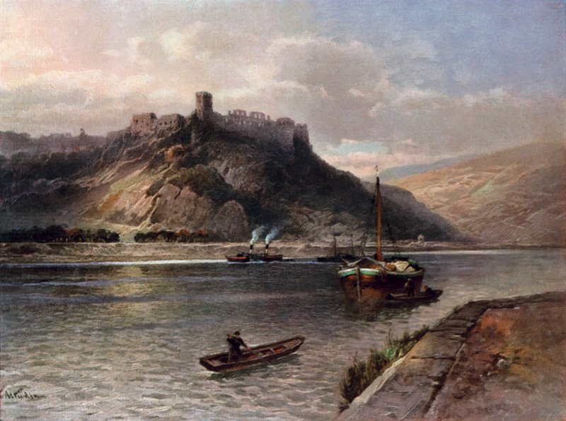 As ruínas de Rheinfels de Nicolai Astudin
