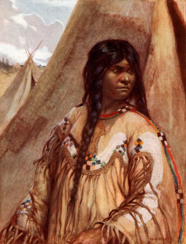 Garota indiana de Blackfoot de Norman Hardy