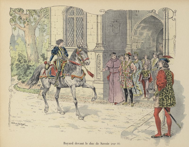 O jovem Chevalier de Bayard encontra o duque de Sabóia de Paul de Semant