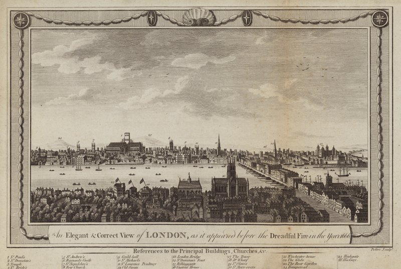 Vista de Londres de Peltro William Tomkins