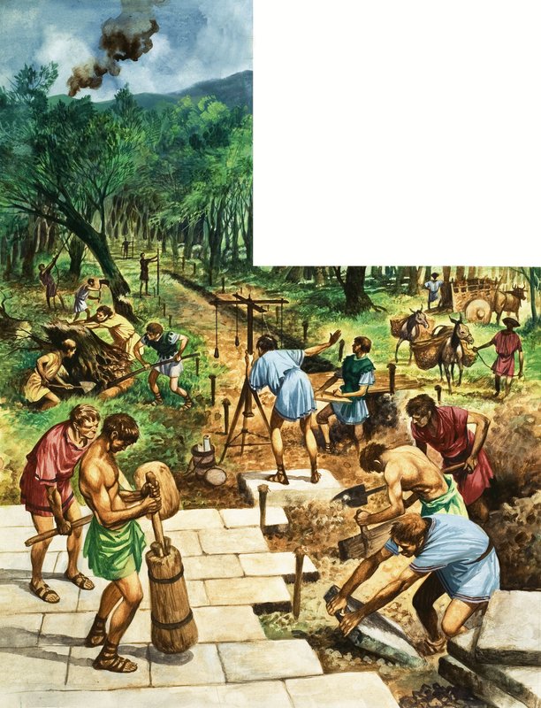 Construindo uma estrada romana de Peter Jackson