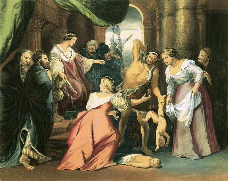 O julgamento de Salomão de Peter Paul Rubens