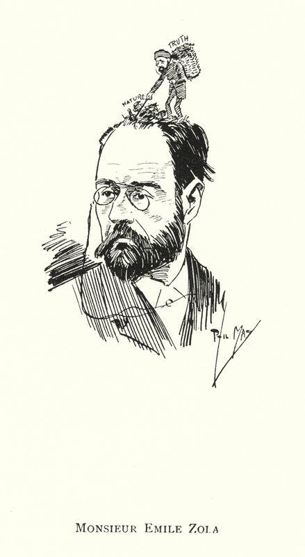 Monsieur Emile Zola (litho) de Phil May