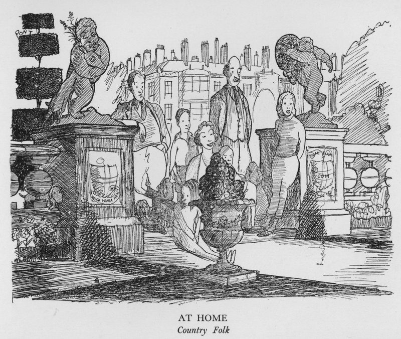 Em casa, no campo (litho) de Pont