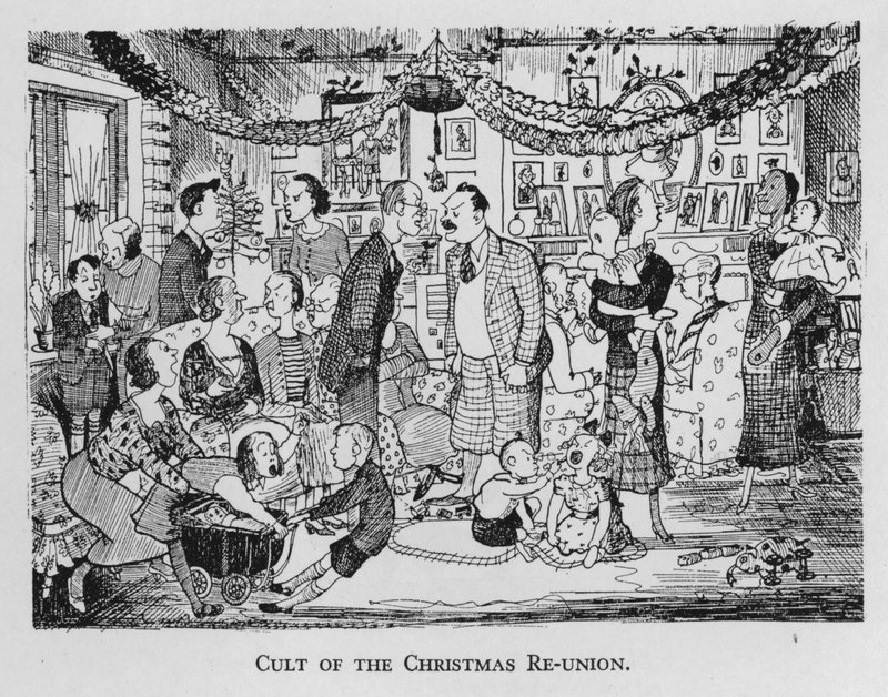 Culto da Reunião de Natal (litho) de Pont